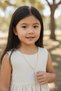 Y Necklace with Heart Detail and Bracelet Children's Set 316 L Steel Non-Tarnish Non-Allergenic