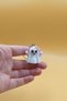Knitted Patterned Ghost Keychain (Plastic) - 5
