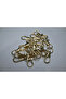 0.8 cm Fish Hook Light (Gold) - Metal Bag and Wallet Hanger Clip - 200 Pcs