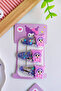 Kuromi Snap Buckle with Sequins Inside, 3 Pieces - 2