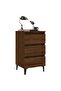 Bed Cabinets with Metal Legs 2 pcs Brown Oak 40x35x69 cm - 2