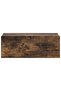Floating Nightstands 2 pcs Smoked Oak 40x30x15cm Engineered Wood - 6