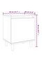 Bed Cabinet with Solid Wood Legs Brown Oak 40x30x50 cm - 7
