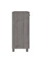 Sideboard HAMAR Light Grey 85x35x80 cm Solid Wood Pine - 4