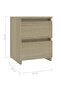 Bedside Cabinets 2 pcs Sonoma Oak 30x30x40 cm Engineered Wood - 6