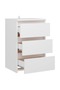 Bed Cabinet White 40x35x62.5 cm Engineered Wood - 4