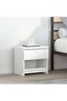 Bedside Cabinet White 40x30x39 cm Engineered Wood