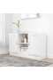 Sideboard White 120x30.5x70 cm Engineered Wood