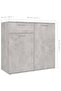Sideboard Concrete Grey 80x36x75 cm Engineered Wood - 3