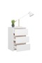 Bed Cabinet White 40x35x62.5 cm Engineered Wood - 5