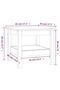 Coffee Table White 45x45x40 cm Solid Wood Pine - 3