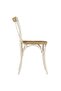 Cross Chairs 6 pcs White Solid Mango Wood - 6