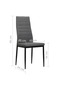 Dining Chairs 2 pcs Light Grey Fabric - 3