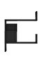 Wall Corner Shelf 2 pcs Black 40x40x50 cm Engineered Wood - 6