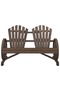 Garden Adirondack Chair 2-Seater Solid Wood Fir - 2