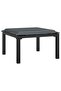 4 Piece Garden Lounge Set Black and Grey Poly Rattan - 5