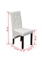 Dining Chairs 2 pcs White Faux Leather - 3