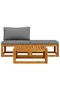3 Piece Garden Lounge Set with Cushions Solid Acacia Wood - 7