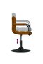 Swivel Dining Chairs 2 pcs Brown Velvet - 6