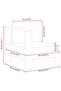 Middle Sofa with 1 Armrest Dark Grey Solid Acacia Wood - 3