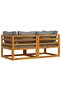 Sectional Corner Sofas 2 pcs with Cushions Dark Grey - 7