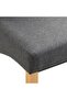 Dining Chairs 2 pcs Grey Fabric - 7