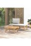 3 Piece Garden Lounge Set with Light Grey Cushions Bamboo