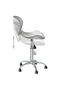 Swivel Dining Chairs 4 pcs White Faux Leather - 5