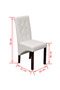 Dining Chairs 4 pcs White Faux Leather - 3