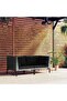 Garden Sofas 2pcs with Cushions Half Round Poly Rattan