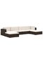 Sectional Corner Chair 1 pc with Cushions Poly Rattan Grey - 5