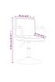Swivel Dining Chairs 2 pcs Brown Velvet - 3