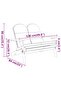 Adirondack Garden Bench with Cushions 126 cm Solid Wood Acacia - 3