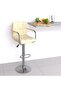 Bar Stool Cream Faux Leather
