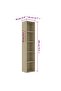 Book Cabinet Sonoma Oak 40x30x189 cm Engineered Wood - 3