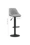 Bar Stools 2 pcs Light Grey Velvet - 8