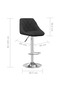 Bar Stool Black Velvet - 3