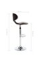 Bar Stools 2 pcs Brown Faux Leather - 3