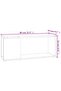TV Cabinet | Black | Engineered wood | Compact | TV Cabinet | Rectangular - 3