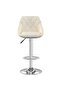 Bar Stool 2 pcs Cream Velvet - 2