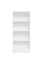 Bookcase White 60x24x143 cm Engineered Wood - 2
