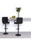 Bar Stools 2 pcs Black Velvet