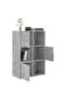 Storage Cabinet Concrete Grey 60x29.5x90 cm Engineered Wood - 4