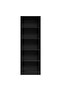 Bookcase Black 60x24x176 cm Engineered Wood - 2