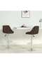 Bar Stools 2 pcs Brown Faux Leather