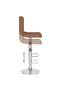 Bar Stools 2 pcs Brown Fabric - 6
