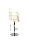 Bar Stool Cream Faux Leather - 5