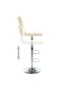 Bar Stools 2 pcs Cream Faux Leather - 4