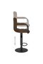 Bar Stools 2 pcs Brown Fabric - 6