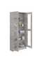 Vitrine Cabinet Concrete Grey 82.5x30.5x185.5 cm Engineered Wood - 2